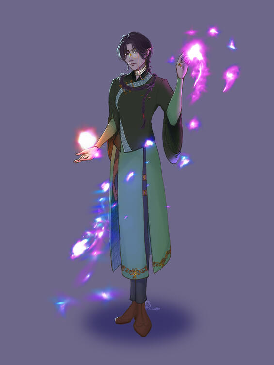 Character Design with some shading and lighting effects