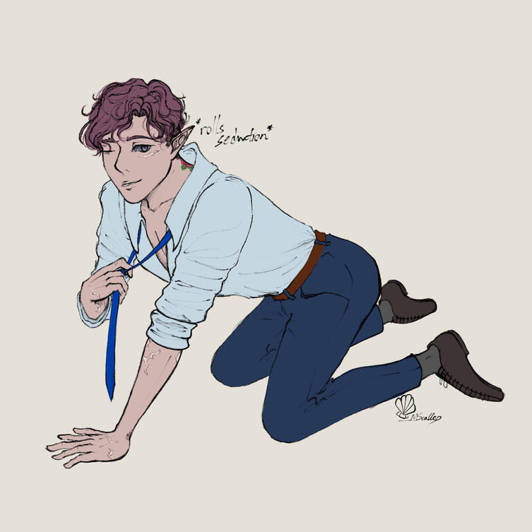 Rough Lineart/Sketch Full-body, Flat Color