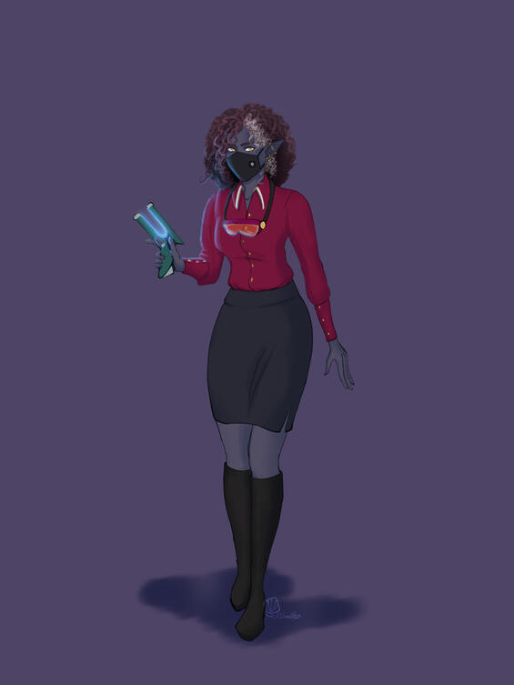 Rough Lineart Full-body, Minimal Shading & Lighting