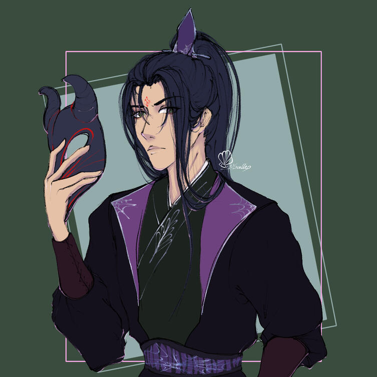 Colored Sketch with minimal shading